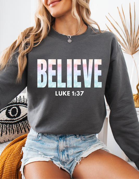 BELIEVE Crewneck